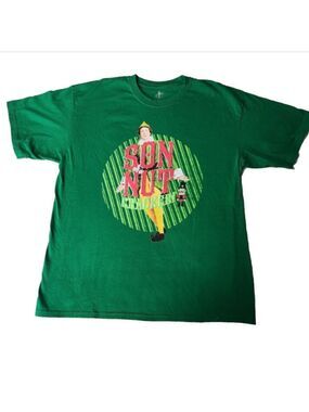 Elf Son of A Nutcracker T-shirt Men Size Xl Elf Branded Big Graphic Christmas